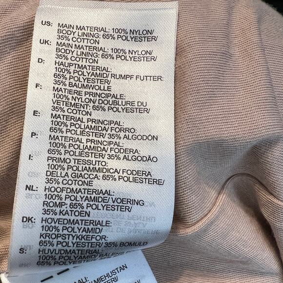 Adidas Nylon Track Pants Rare Color Women's Size Medium Dusty Rose Lined Jogger - Picture 9 of 9